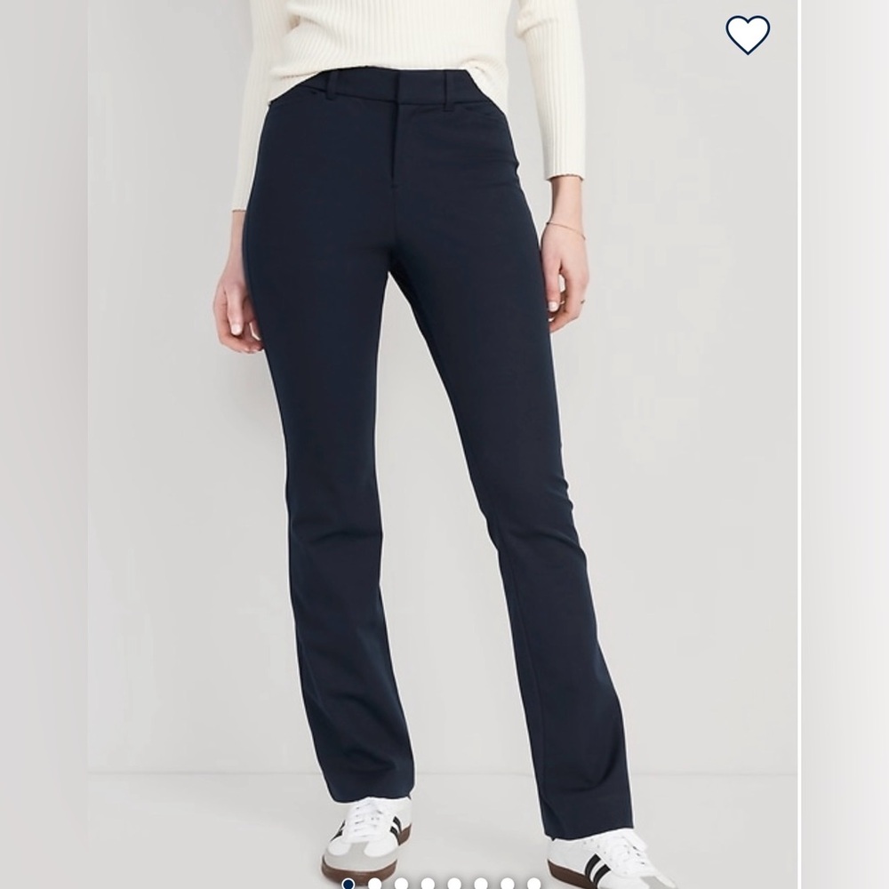 NWOT old navy 10 tall pixie flare pants in navy blue